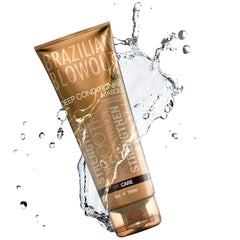 Brazilian Blowout Deep Conditioning Masque close-up reveals luxurious cream ready for treatment