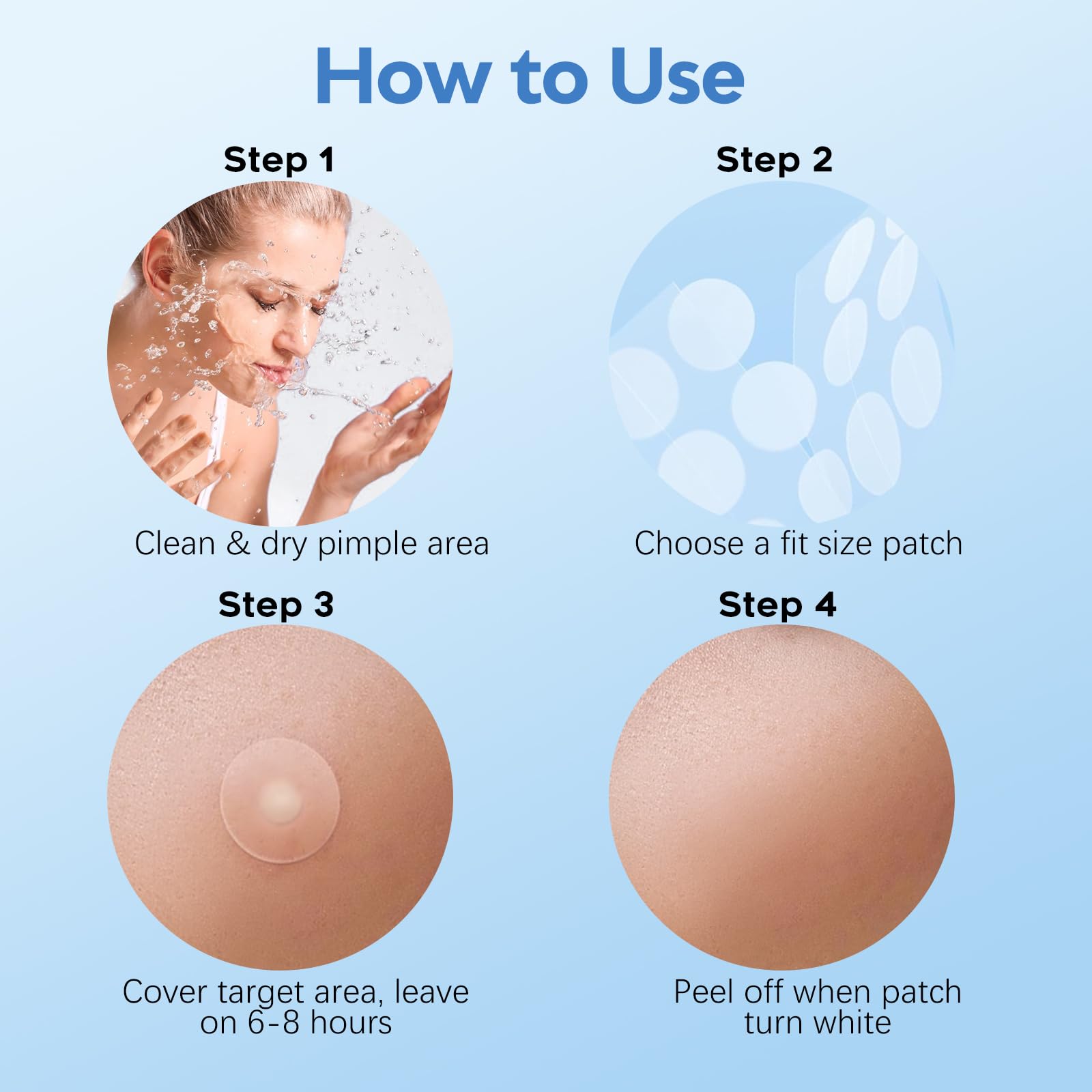 Breiboz easy-to-use patches with simple steps for quick on-the-go care.