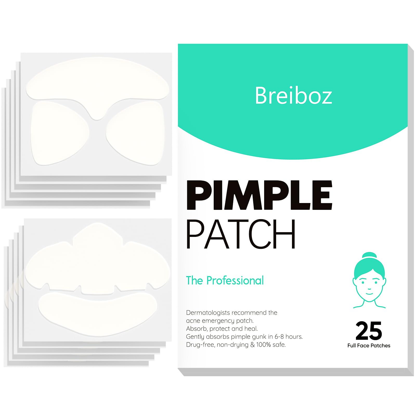 Parche Breiboz para grano facial grande, adherencia estable y discreta para uso diario
