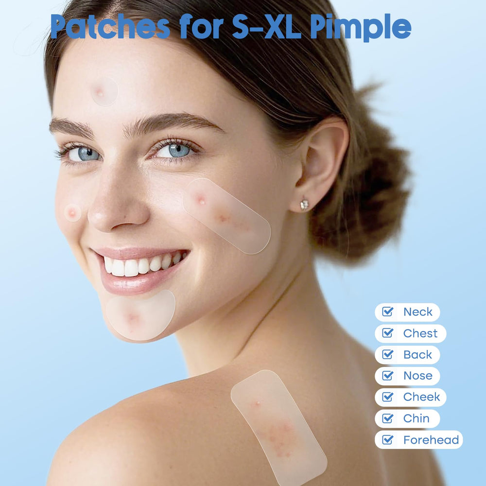 Breiboz hydrocolloid patches are waterproof, breathable, and discreet.