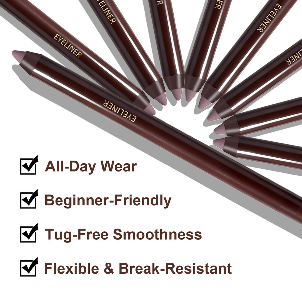 Brenqe Plum Gel Eyeliner with Vitamin E feels gentle on sensitive eyes.