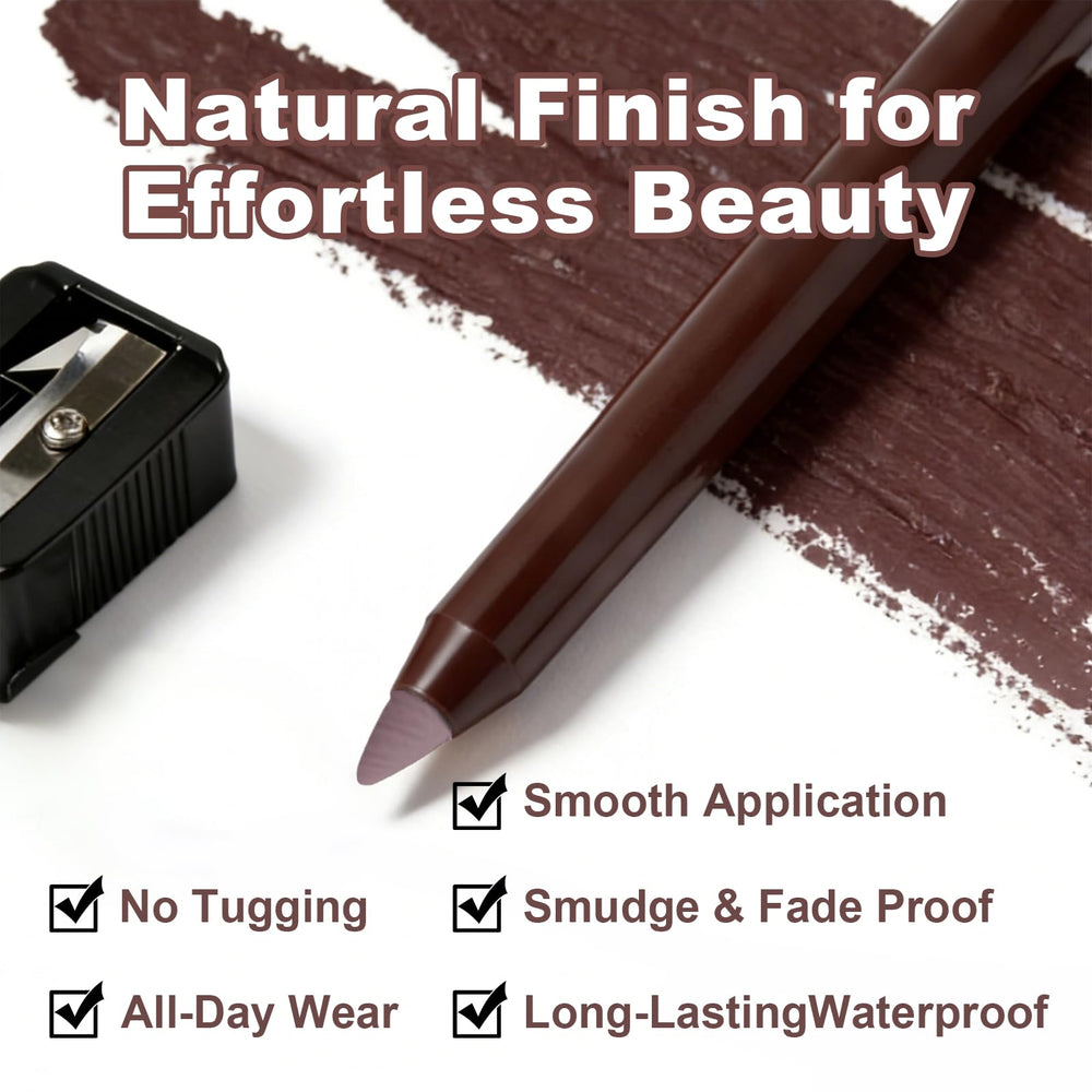 Brenqe Plum Gel Eyeliner winged application shows controlled line.