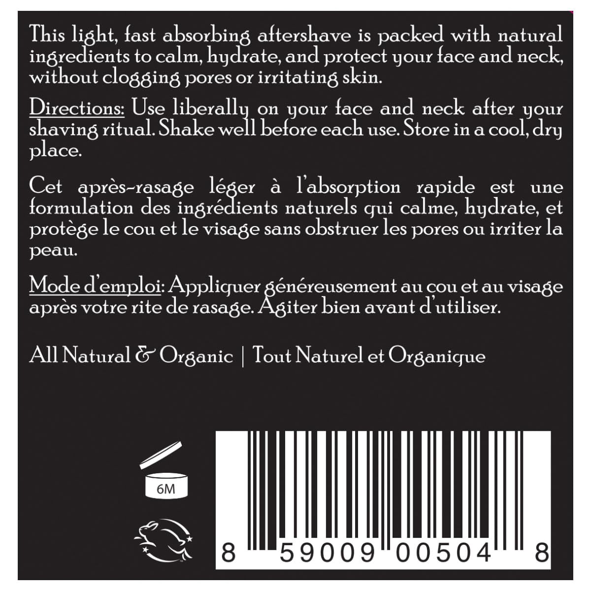 Brickell Aftershave pump application for easy daily shaving routine.