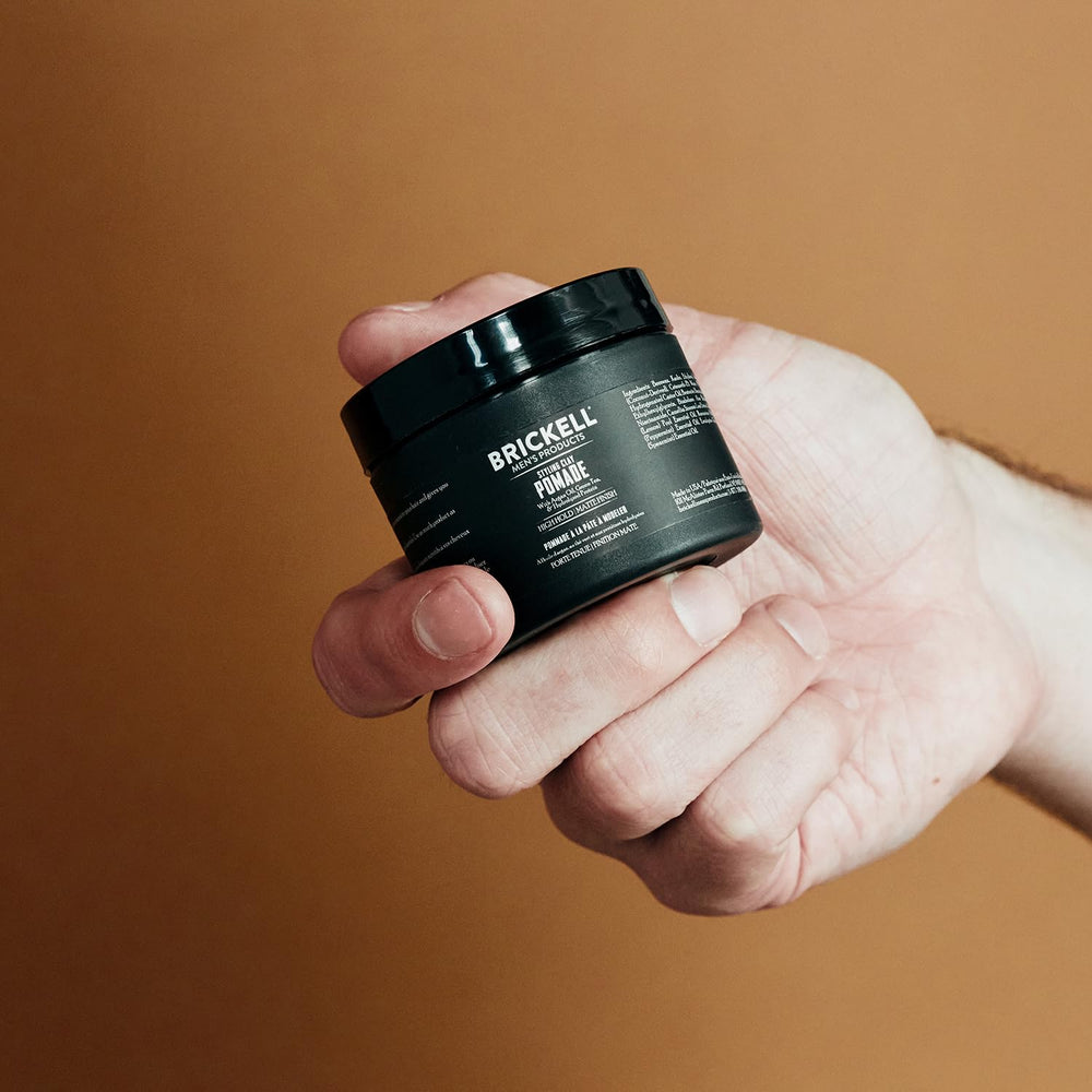 Brickell clay pomade with bentonite clay for durable hold