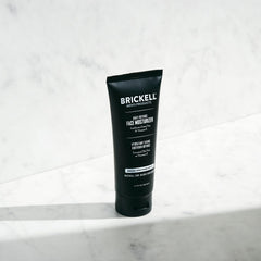 Brickell Men's Daily Defense SPF20 texture shows smooth glide for effortless morning skincare.