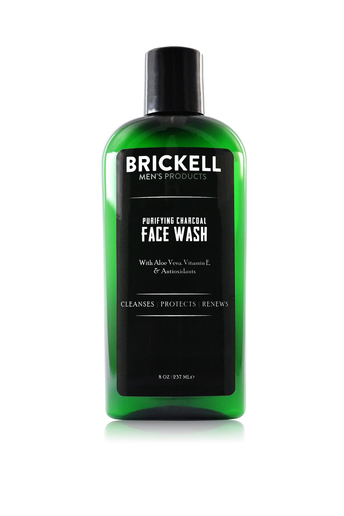 Brickell Purifying Charcoal Face Wash bottle for daily cleansing and refreshed skin.