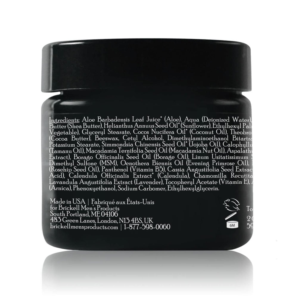 Brickell Men's Revitalizing Anti-Aging Cream texture close-up showing creamy formula