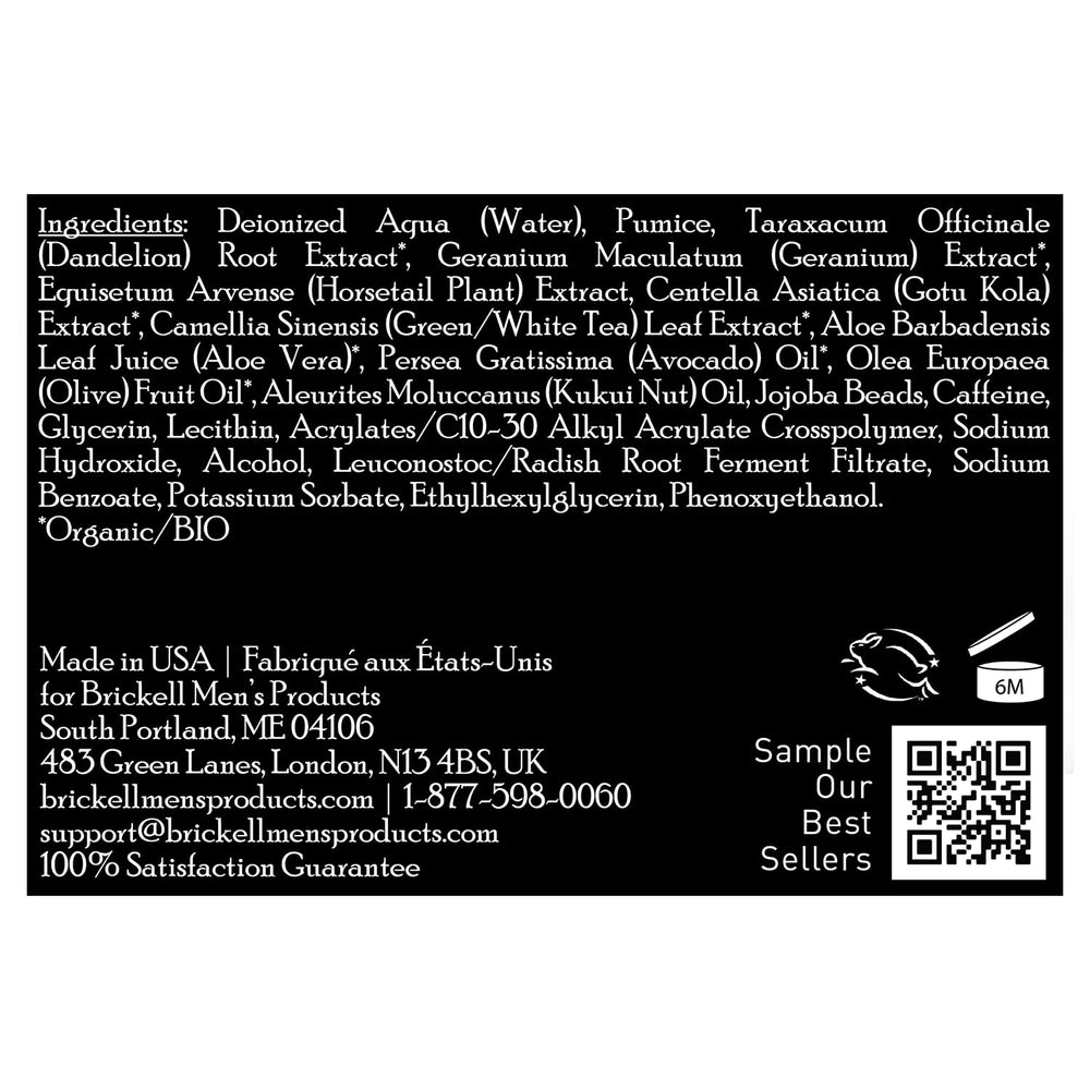 Brickell Renewing Face Scrub encaja en la rutina diaria o esporádica de cuidado masculino.