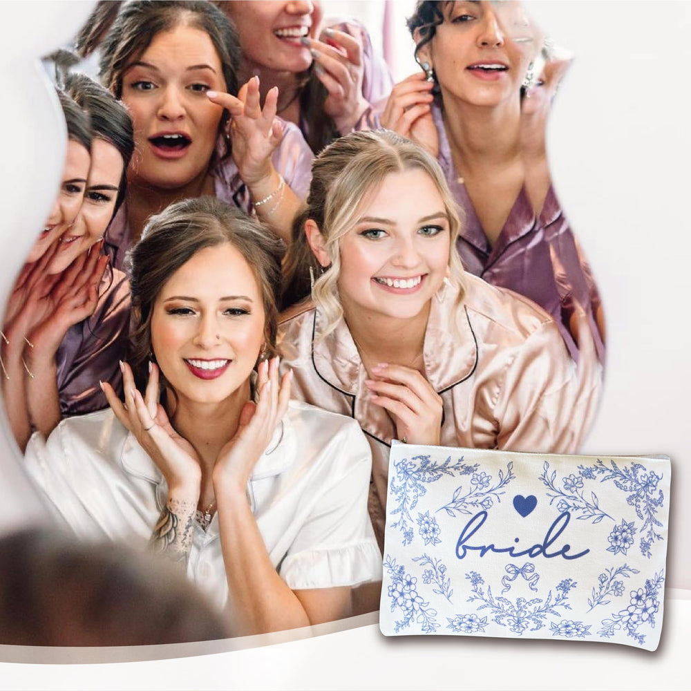 Bride Squad travel-ready design is compact for clutch bags and honeymoon luggage.
