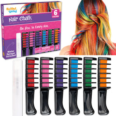 Bright Seed glitter red hair chalk for bold temporary color, easy wash-out.