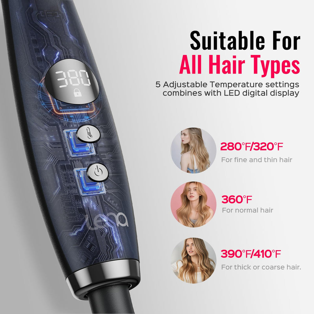 BrighterwithLena dual PTC heaters heat up quickly for faster styling.