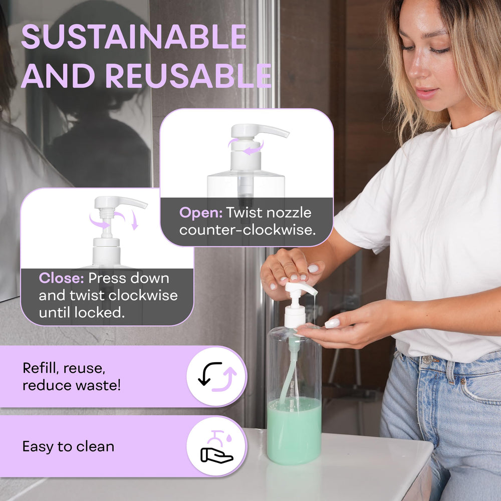 Brightfrom clear PET lets you monitor liquid levels at a glance.