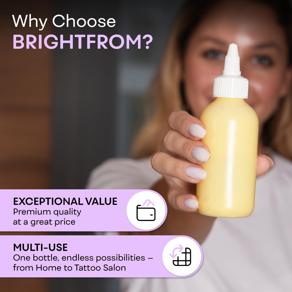 BRIGHTFROM precision-dispense bottle aids controlled application every time.