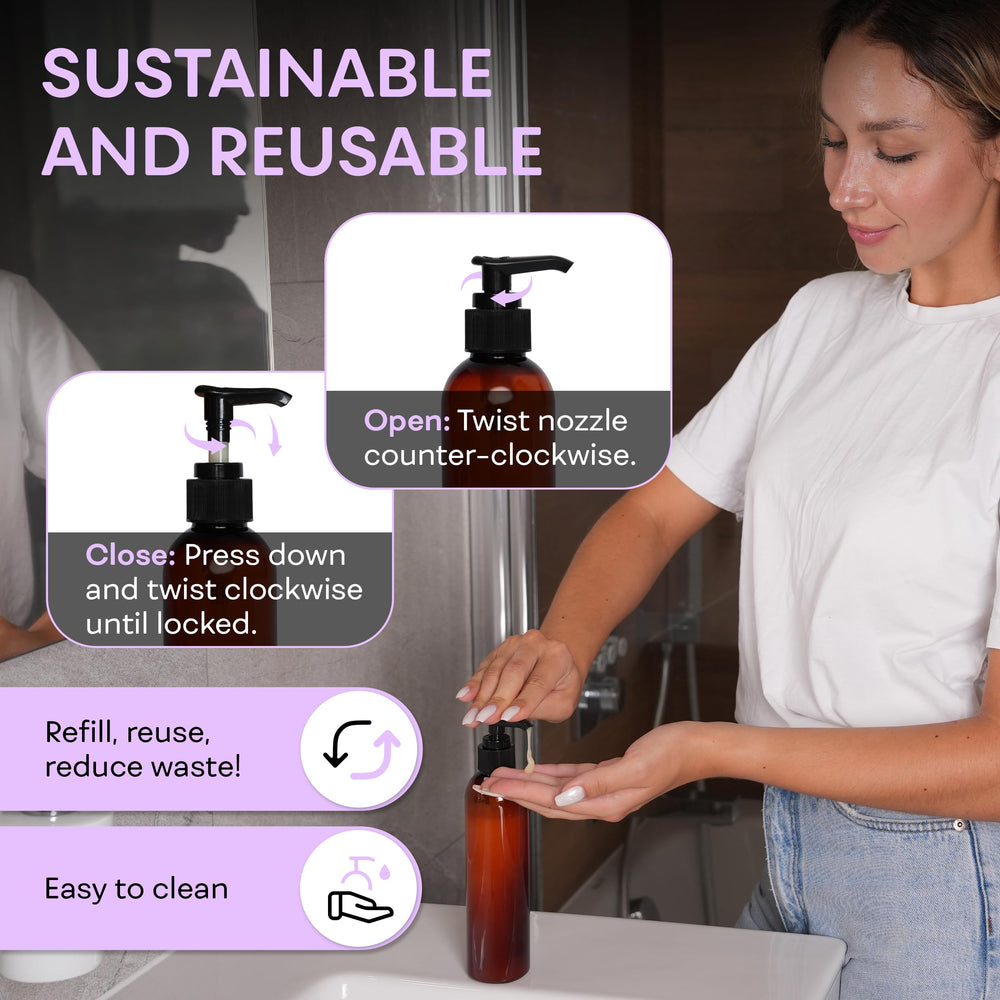 BRIGHTFROM amber self-tanner bottle protects color-sensitive formulas