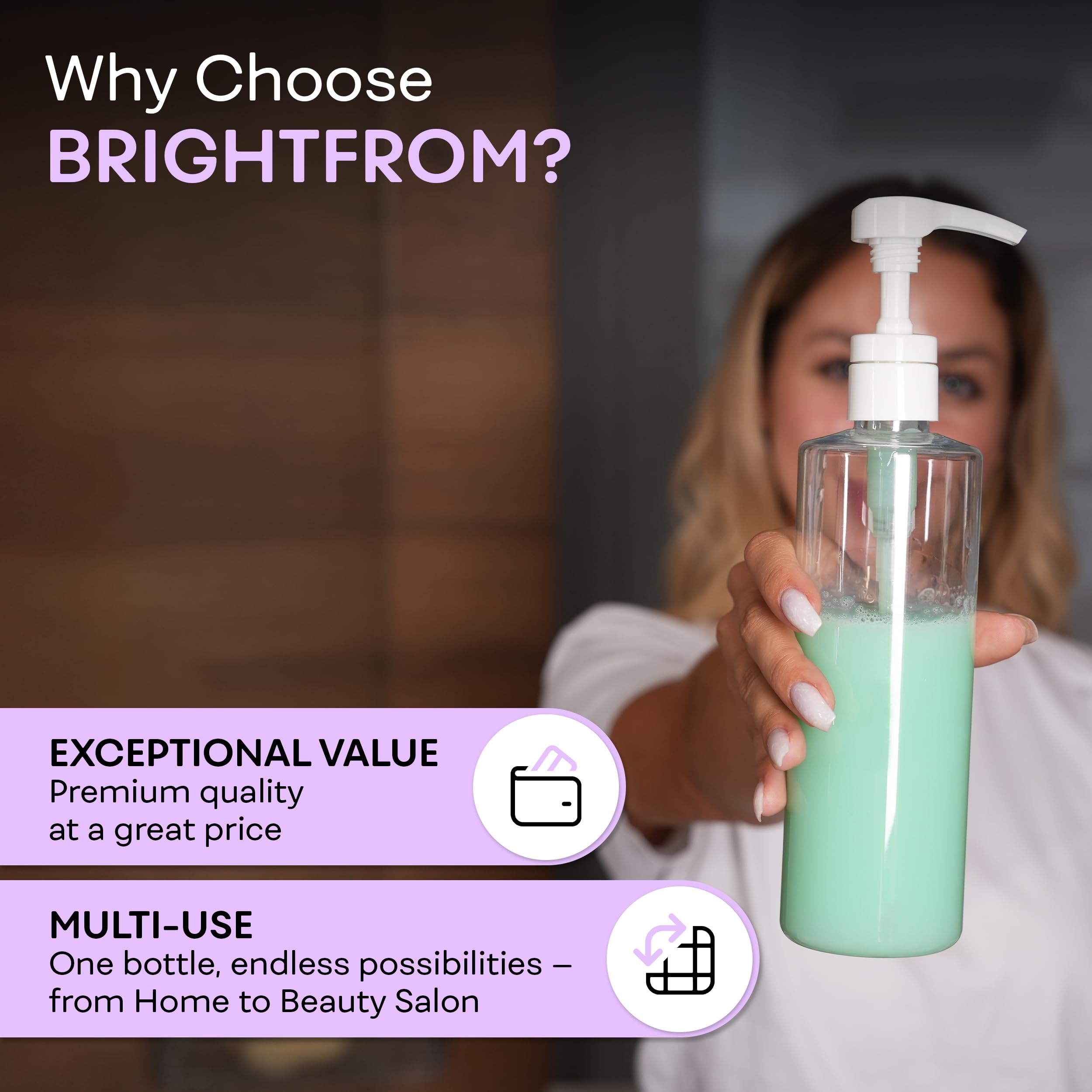 BRIGHTFROM travel-ready-bottle-16oz ideal for on-the-go use.