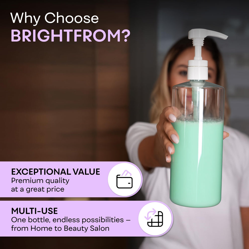 Brightfrom wide base provides stability on countertops and in professional settings.