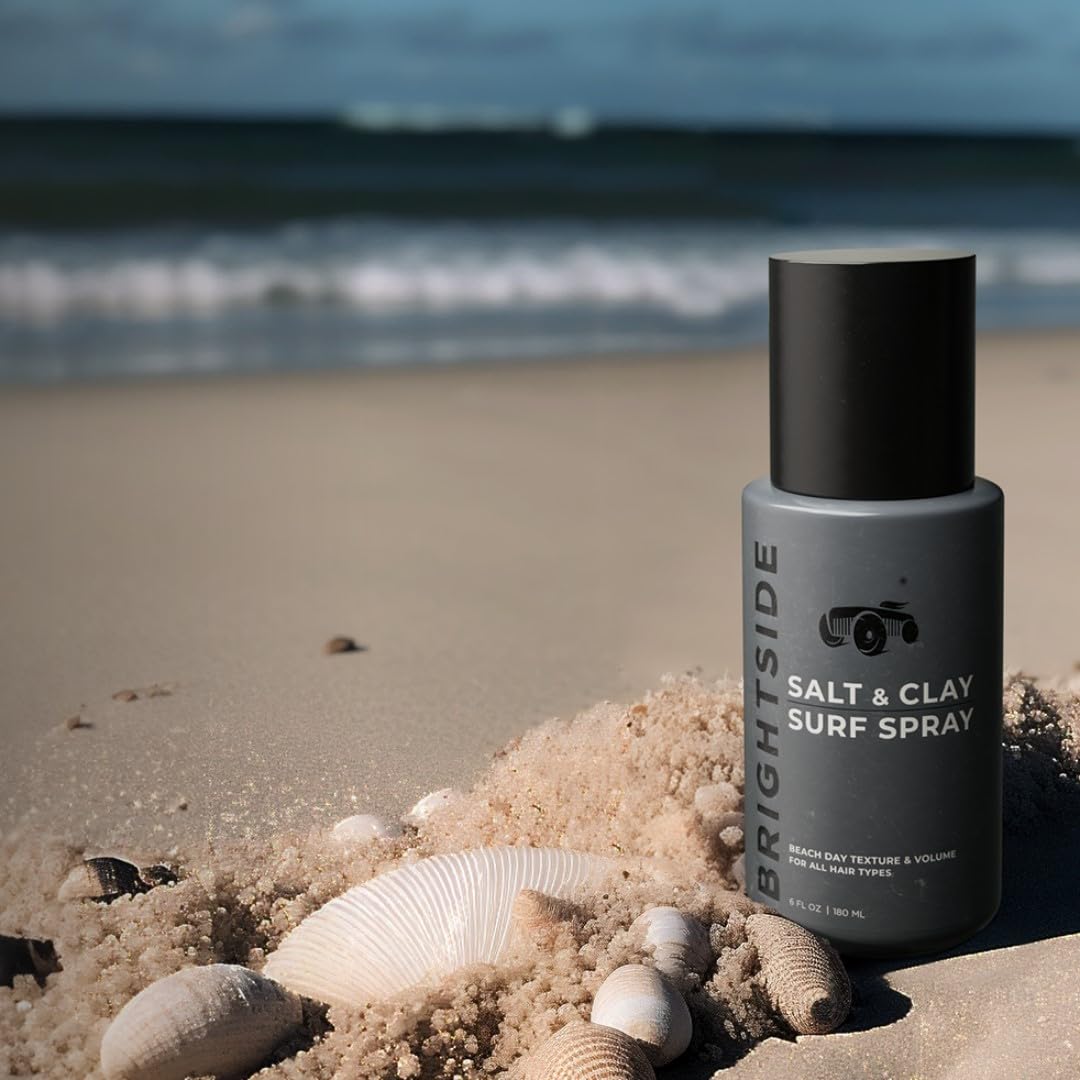 BRIGHTSIDE Sal y Arcilla Surf Spray, ideal como pre-estilado para mayor volumen.