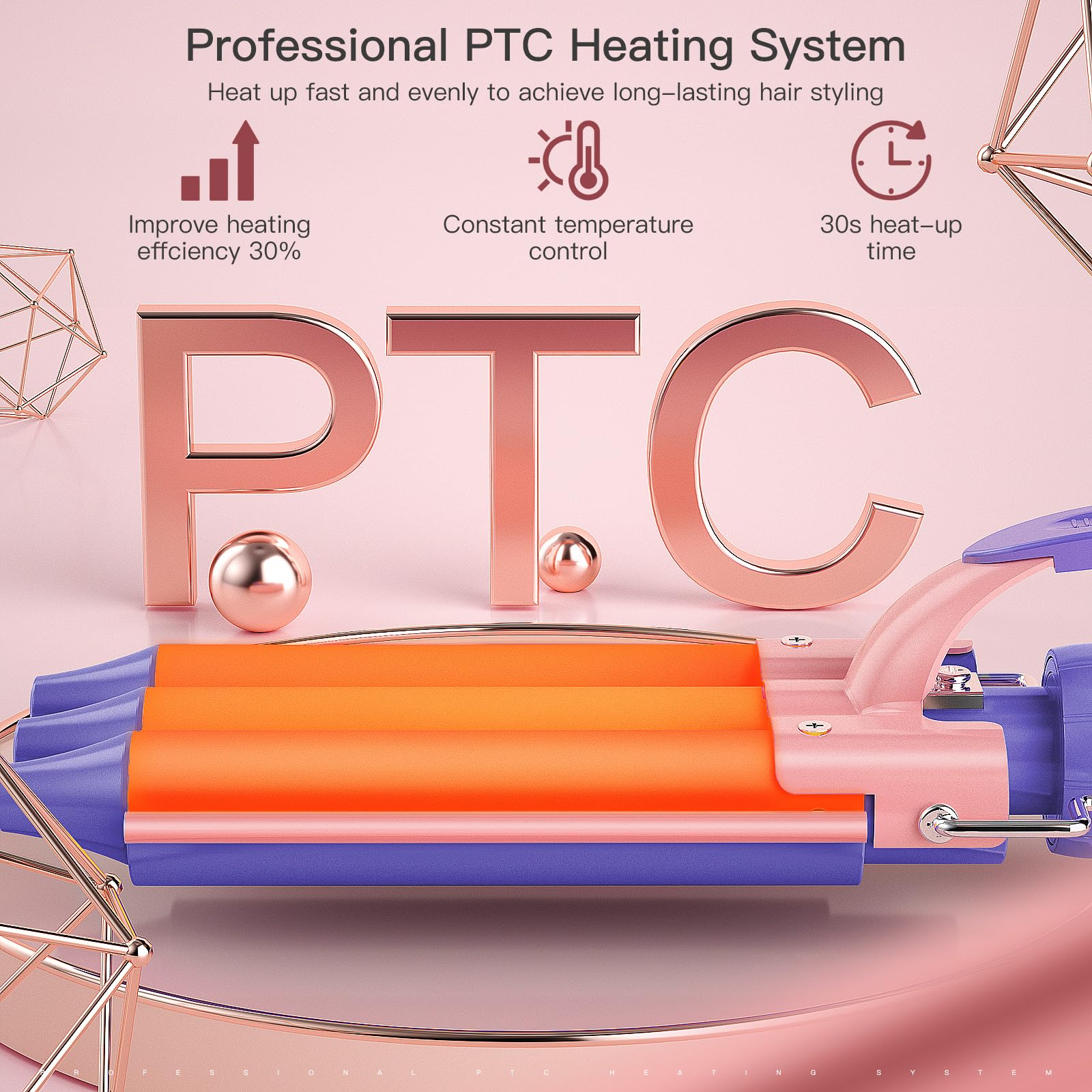 Brightup PRO tourmaline ceramic coating reduces frizz and enhances shine.