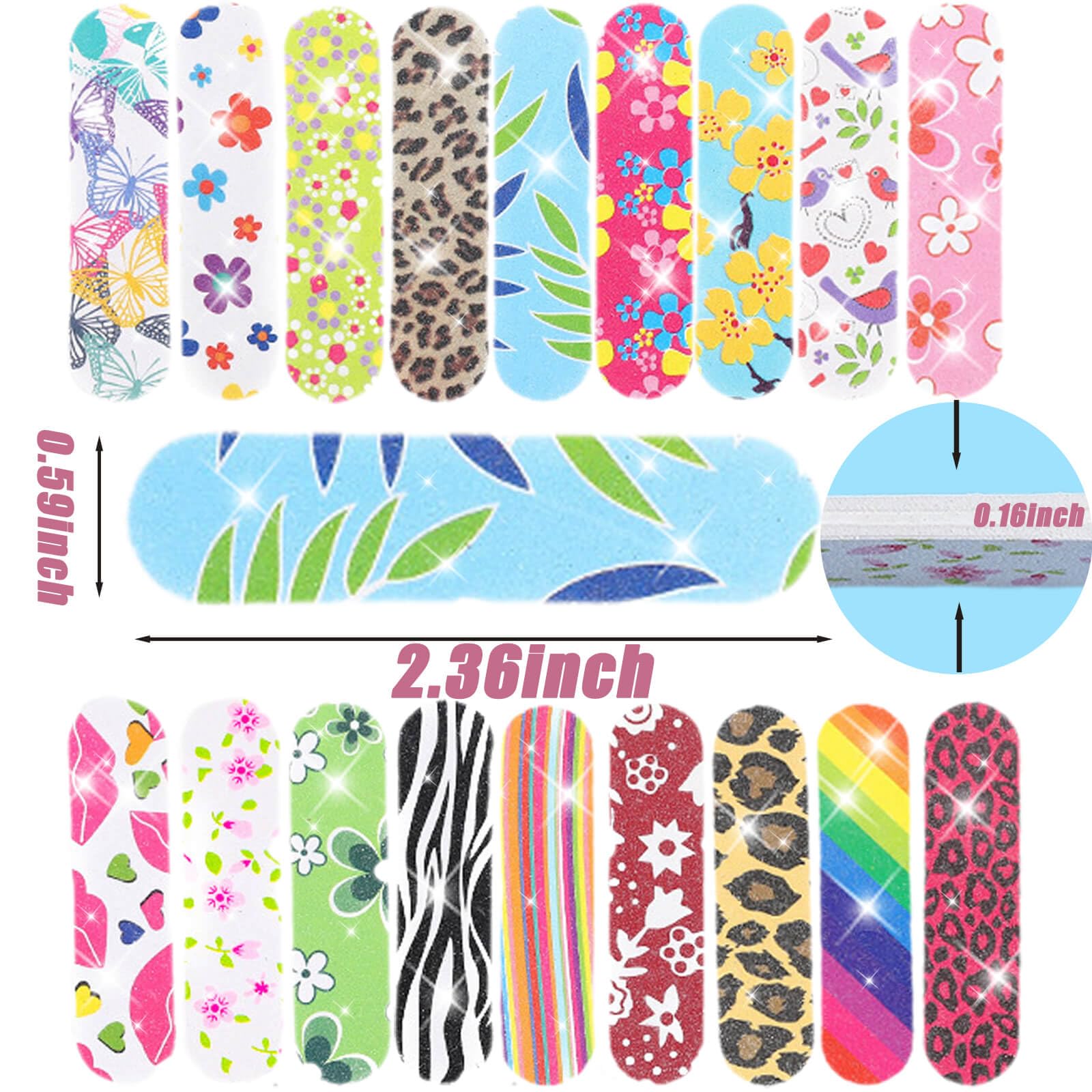 Brillantreal 180 grit double-sided design shapes and smooths natural nails.