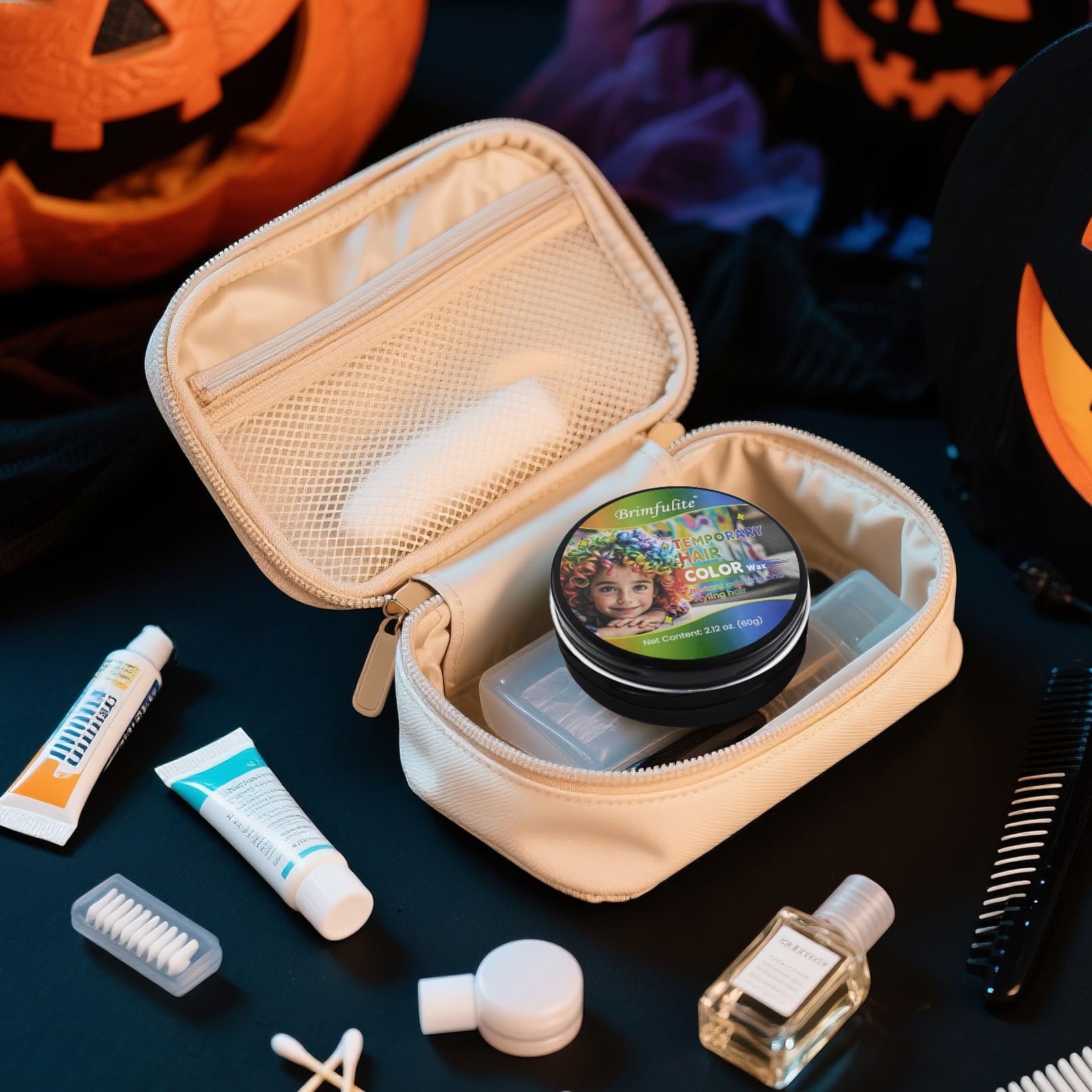 BRIMFULITE Silver Hair Wax 2 in 1 color and styling usefulness.