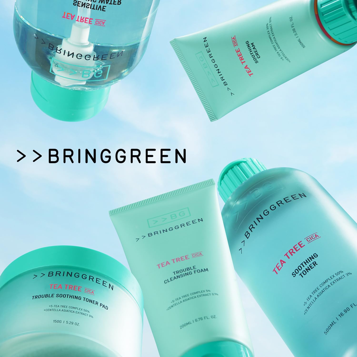 BRING GREEN elimina residuos faciales y deja la piel fresca
