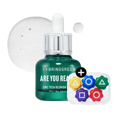 BRING GREEN Zinc Teca Serum frasco, uso diario para piel calmada