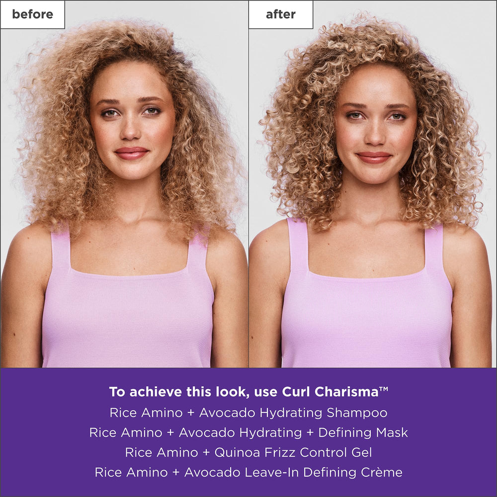 Applying Curl Charisma to damp curls for definition