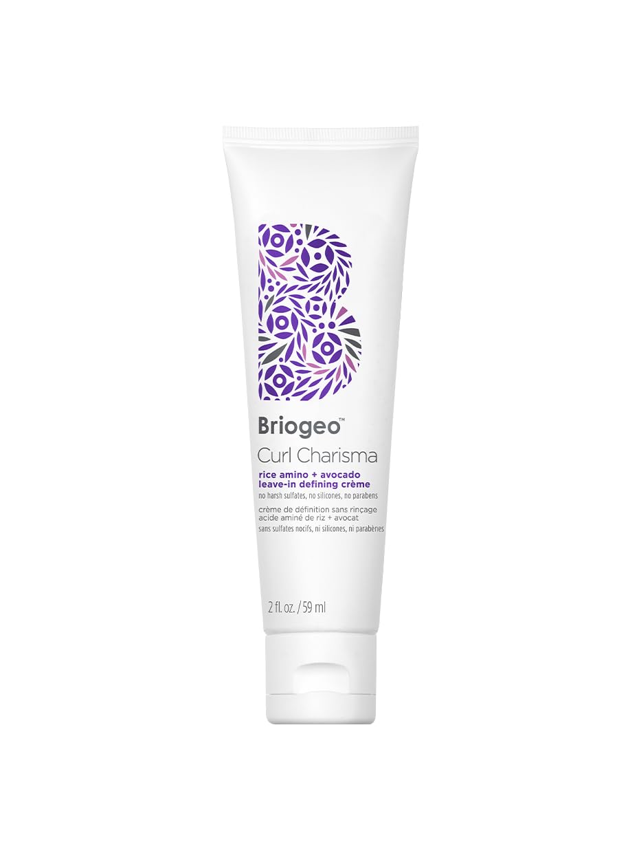Briogeo Curl Charisma: bote de crema definidora sin enjuague para rizos definidos.
