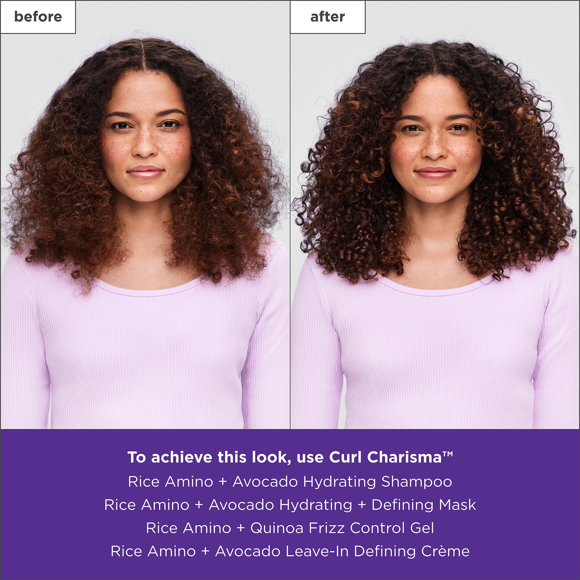 Frizz control with Briogeo Curl Charisma in humid conditions.