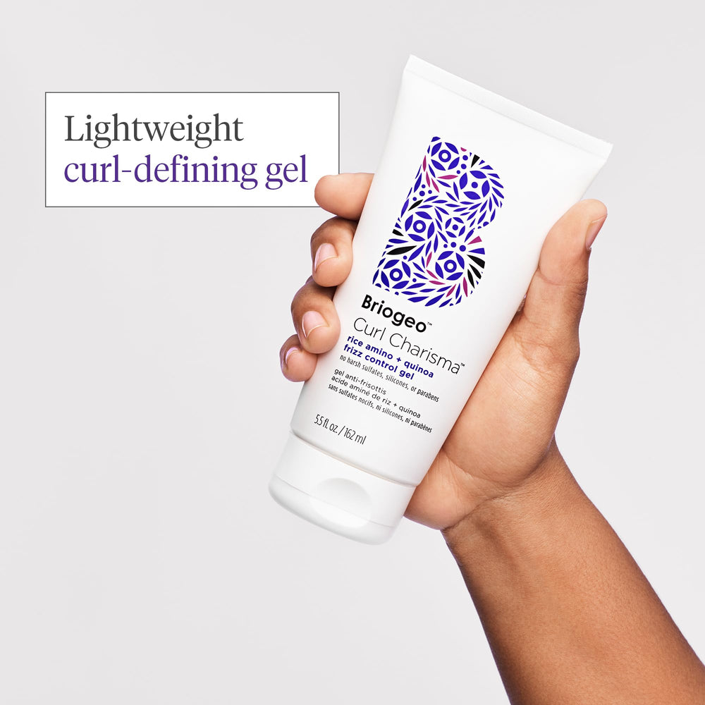 Briogeo Curl Charisma frizz control close-up on smooth curls