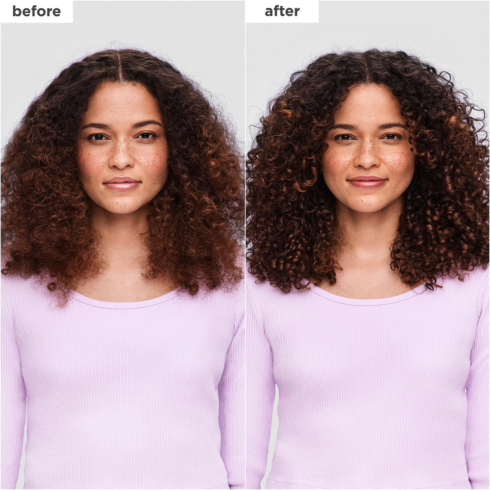 Wavy hair benefits from frizz control with Curl Charisma leave-in