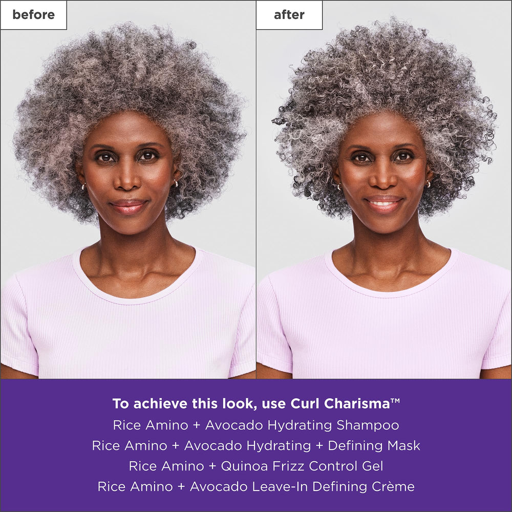 Briogeo Curl Charisma waves and definition on styled hair after masking.