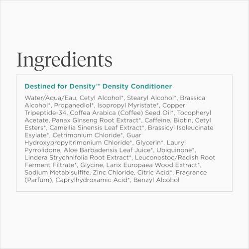 Briogeo Destined for Density tube beside healthy hair visuals