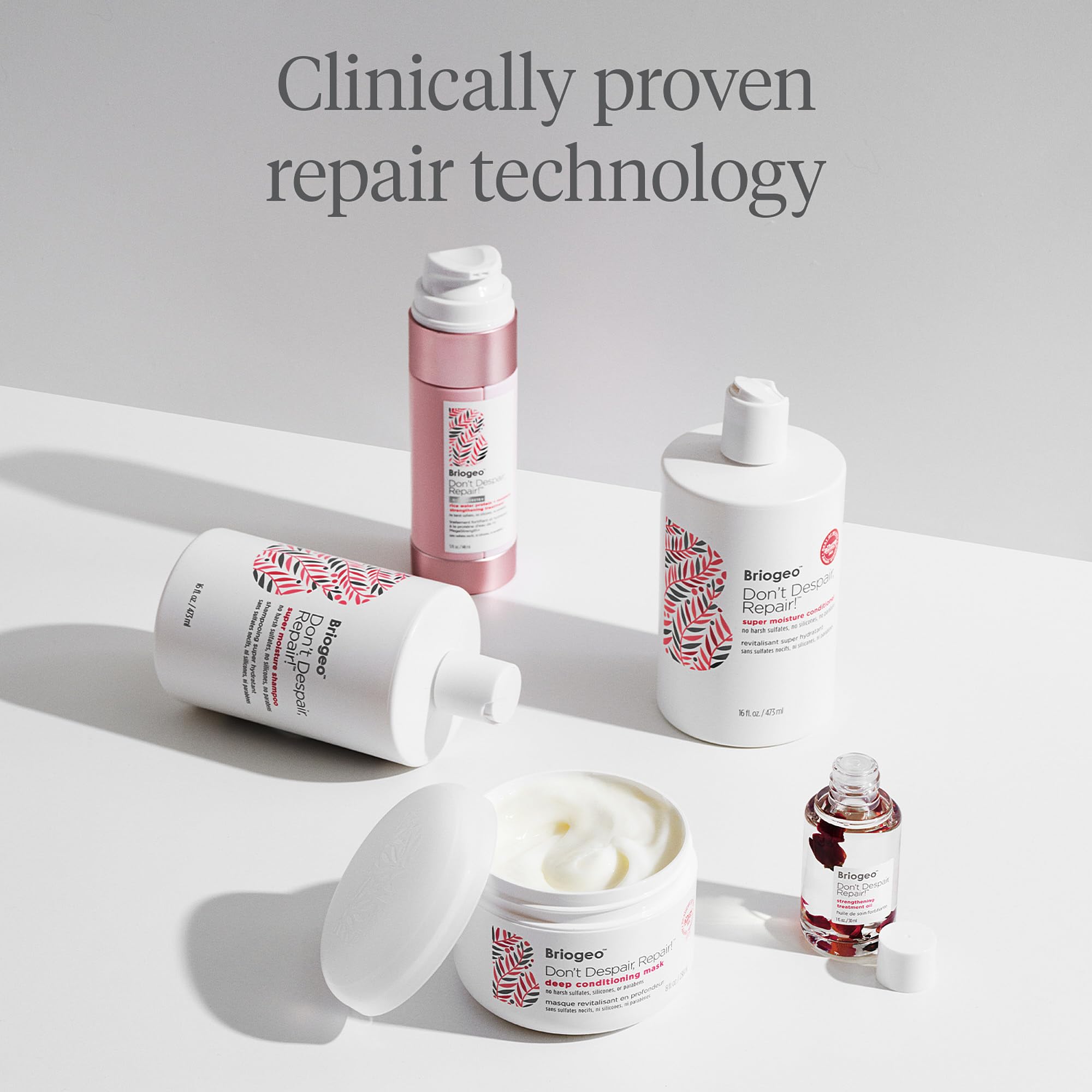 Briogeo Don't Despair, Repair! extracto de algas aporta antioxidantes.
