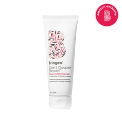 Creamy texture of Briogeo Don't Despair, Repair! mask on hair care product.