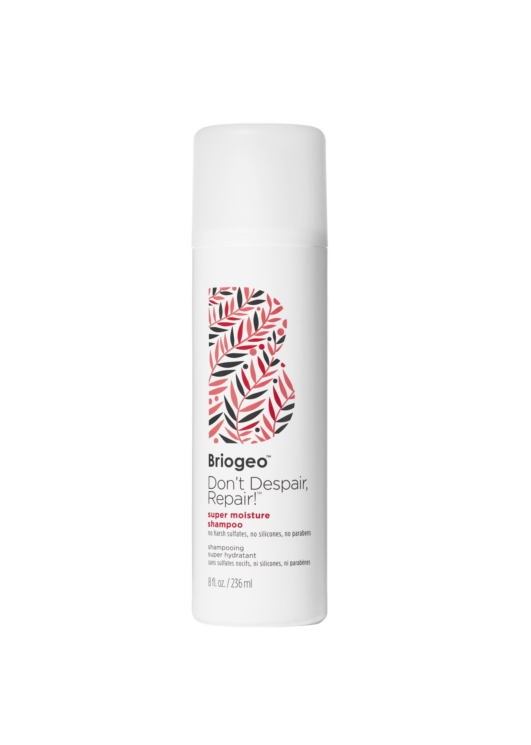 Briogeo Don't Despair, Repair shampoo bottle hydrates dry hair.