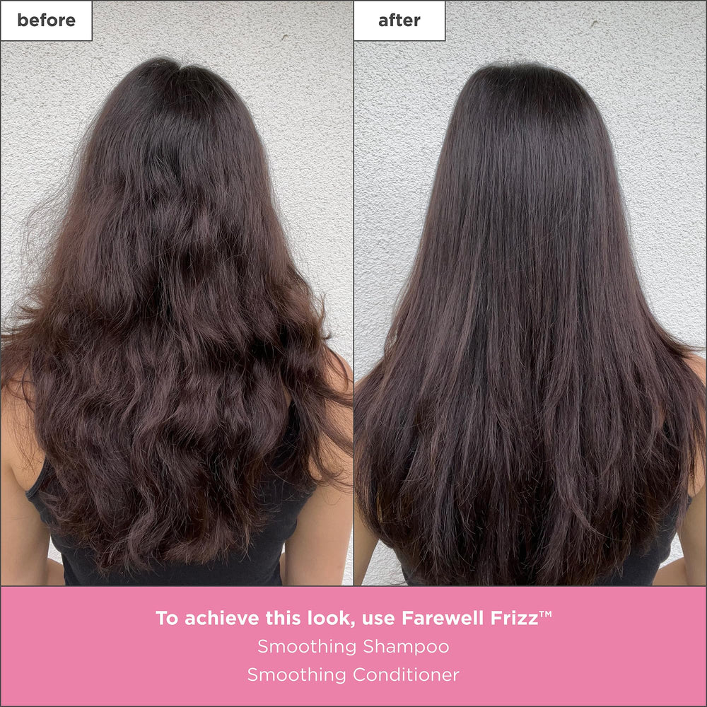 Briogeo Farewell Frizz Conditioner dispensing pump enables easy application
