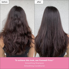 Briogeo Farewell Frizz Conditioner dispensing pump enables easy application