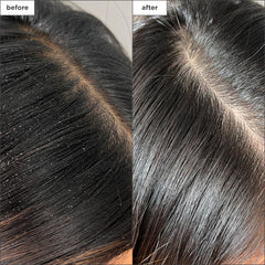 Briogeo Scalp Revival binchotan-charcoal detail highlighting purifying properties.