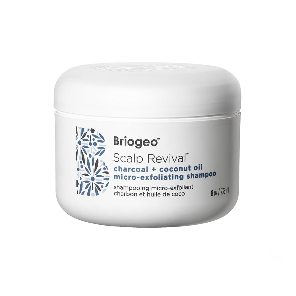 Briogeo Scalp Revival charcoal bottle pour for detoxifying cleanse on scalp
