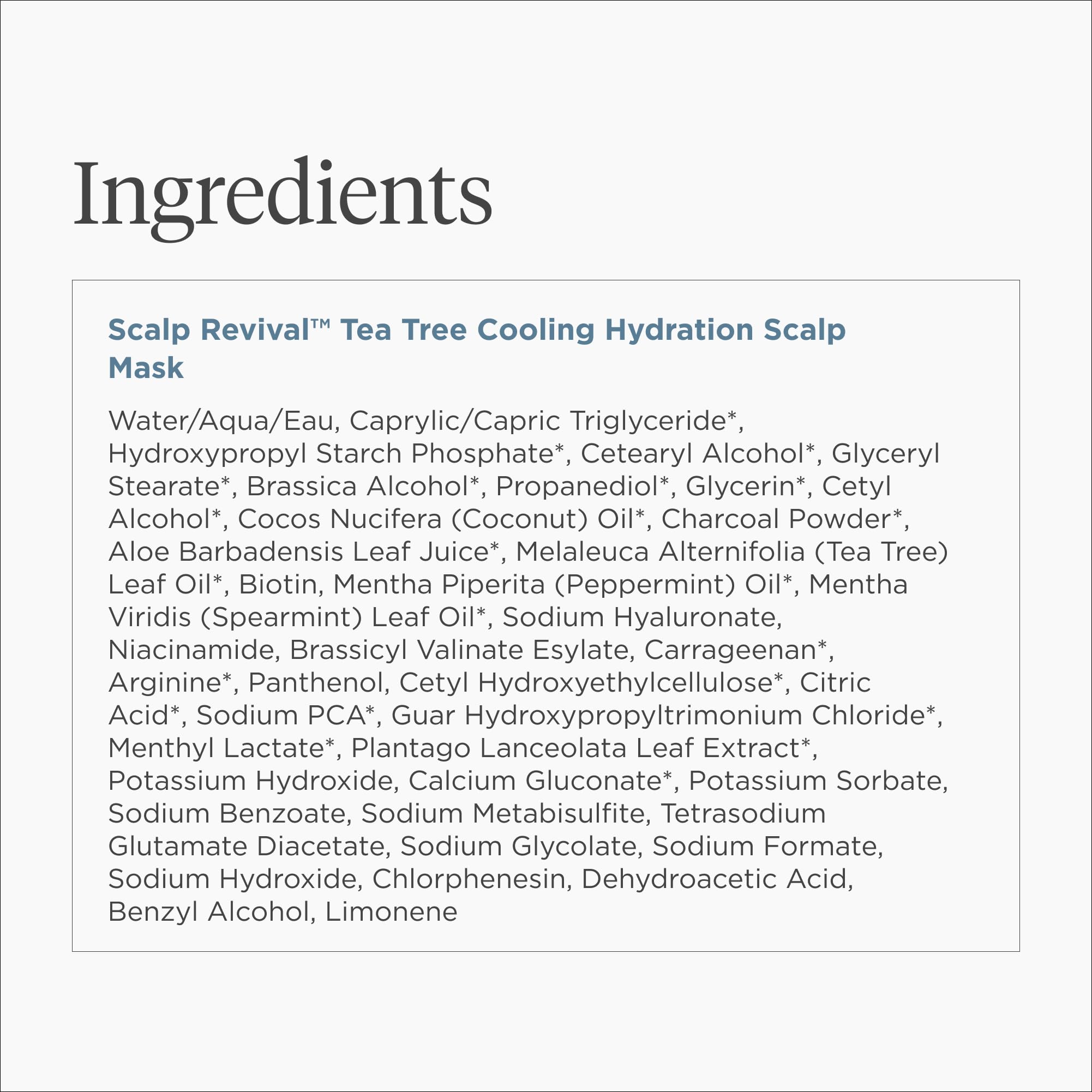 6-free clean Briogeo formula labeling on packaging