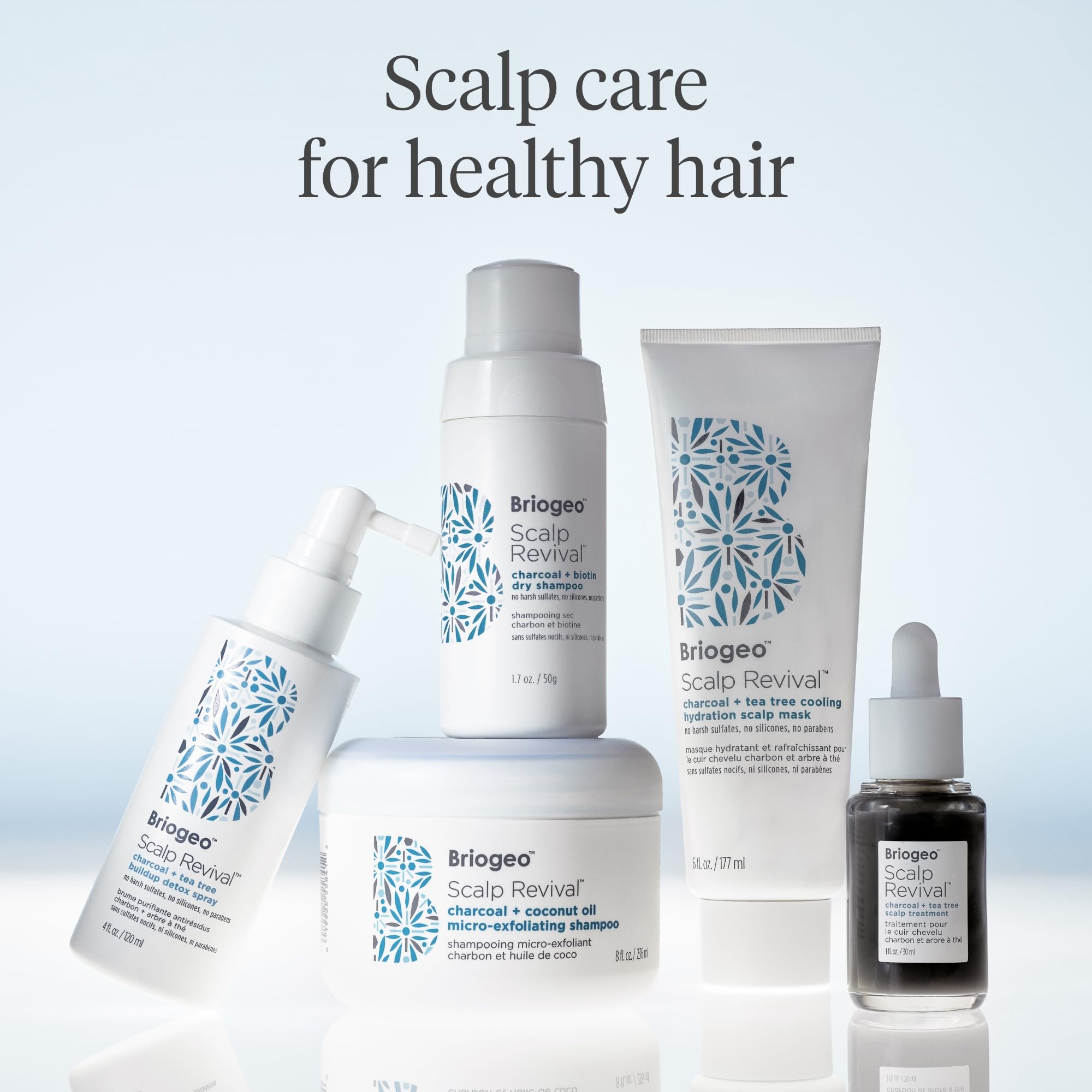 Briogeo Scalp Revival cooling-sensation during application on scalp.
