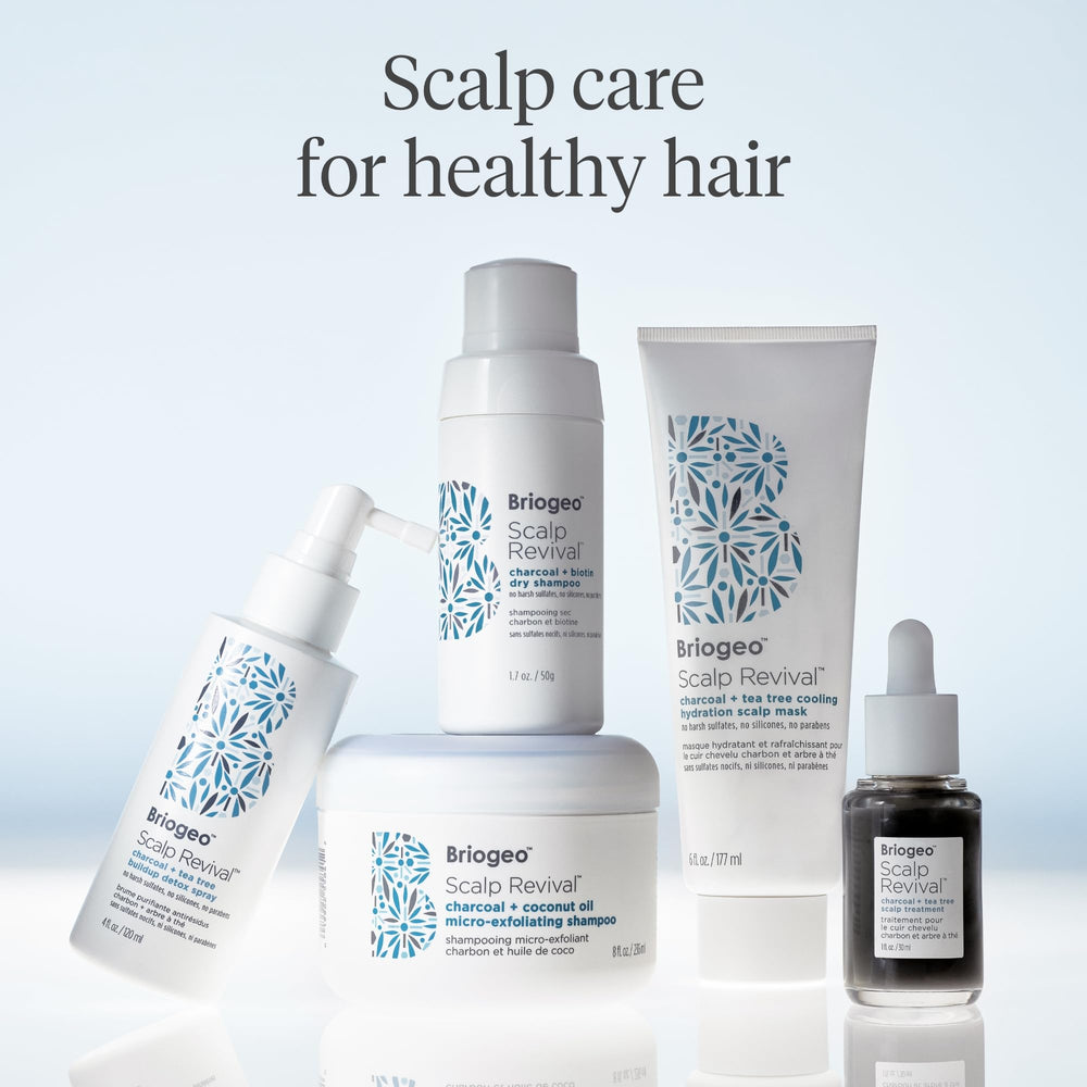 Briogeo Scalp Revival cooling-sensation during application on scalp.