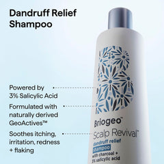 Briogeo Scalp Revival bottle for color-safe formula suitable for color-treated hair.