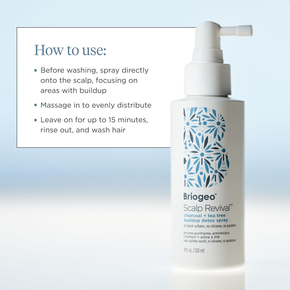 Briogeo Scalp Revival vegan-cruelty-free badge on packaging.