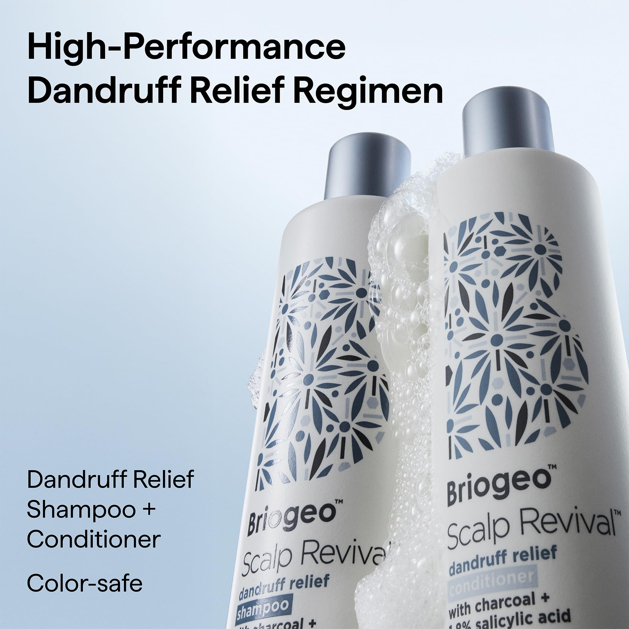 Briogeo soothing complex with colloidal oatmeal and bisabolol on packaging.