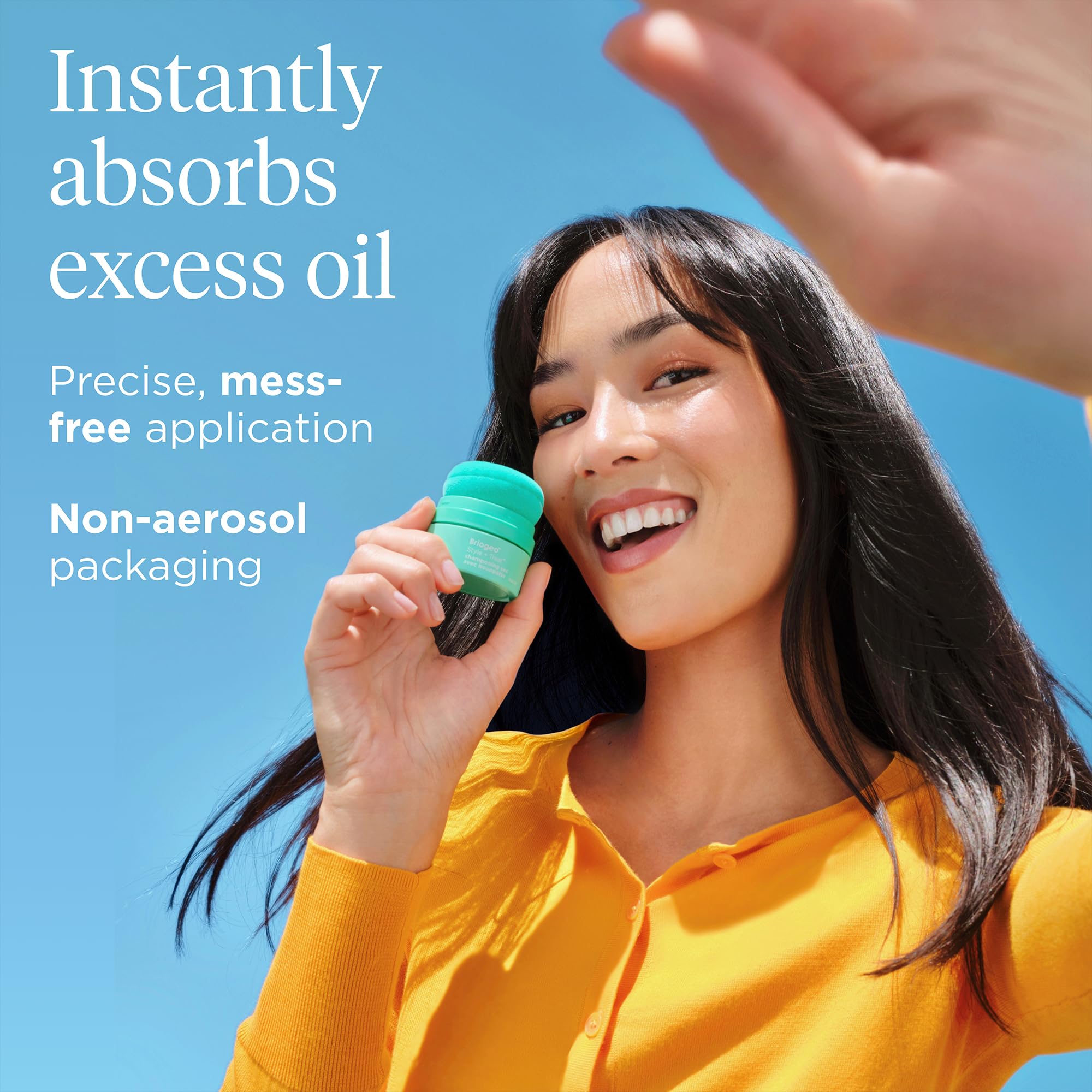 Brunette-friendly tint blends seamlessly with dark tones.