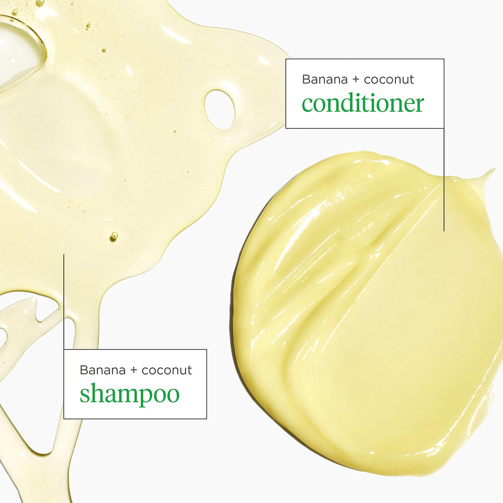 Briogeo coconut oil closeup highlights moisture sealing action.