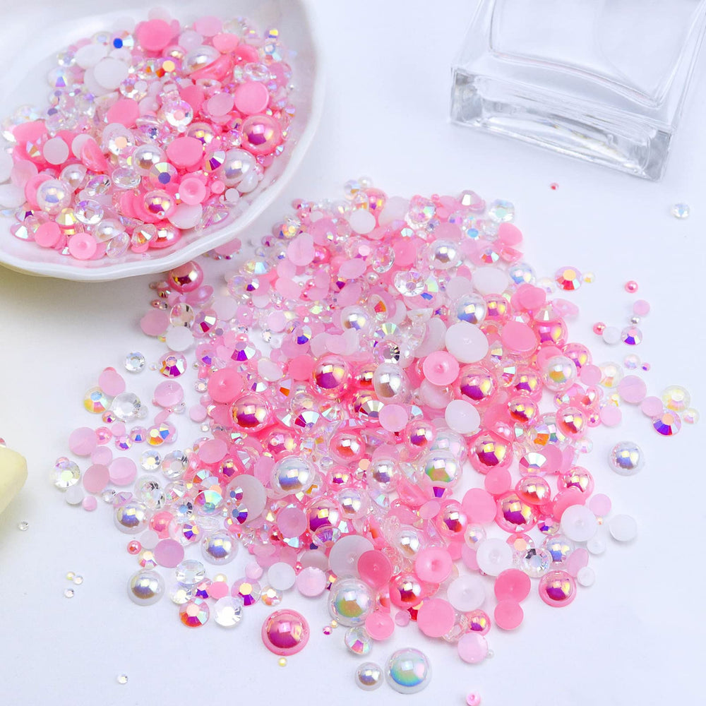 Briskbloom tweezers help lift large rhinestones and pearls securely.