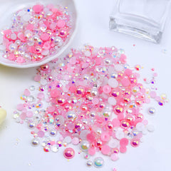 Briskbloom tweezers help lift large rhinestones and pearls securely.